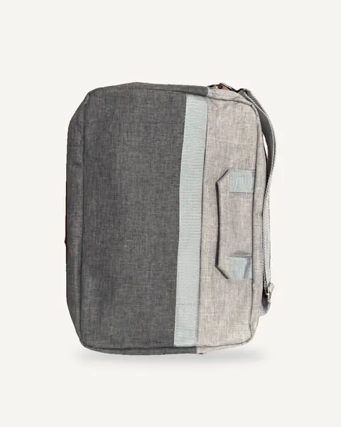 Portafolio de tela gris